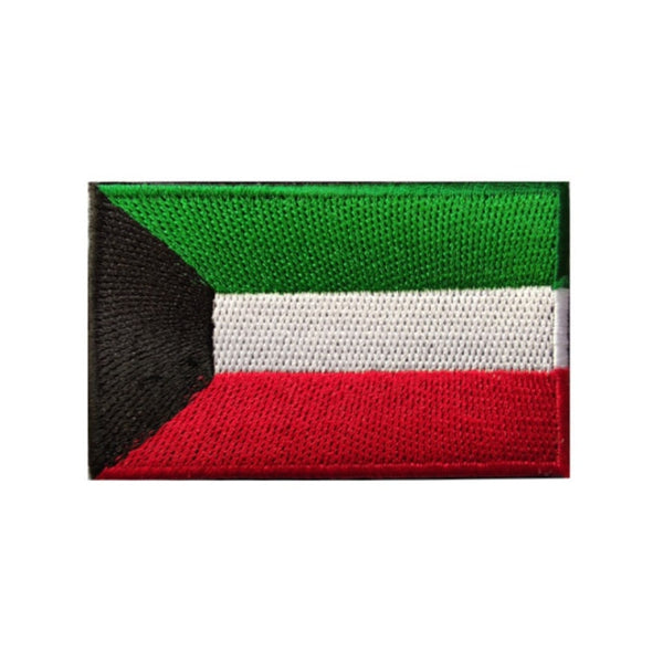 Kuwait Flag Embroidered Velcro Patch