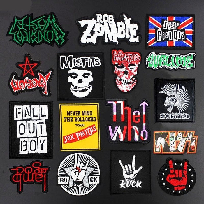 Music 'Rock' Embroidered Patch