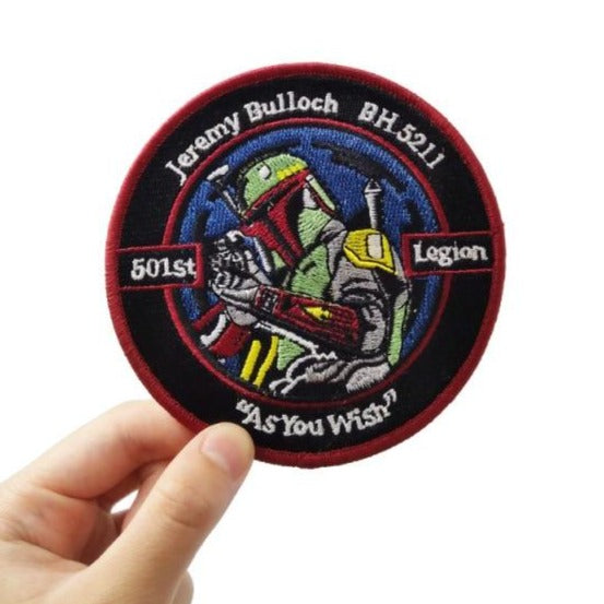 Star Wars 'Boba Fett | As You Wish' Embroidered Patch