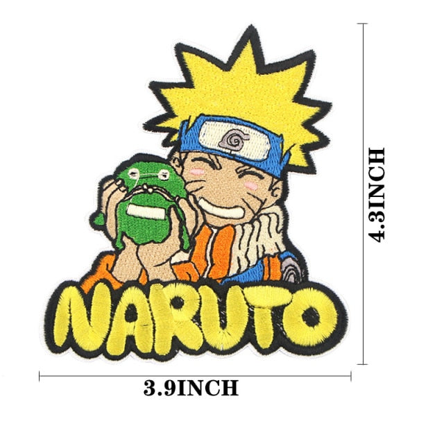Naruto and Gama-chan Embroidered Patch