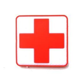 Medical 'First Aid Logo | 6.0' PVC Rubber Velcro Patch