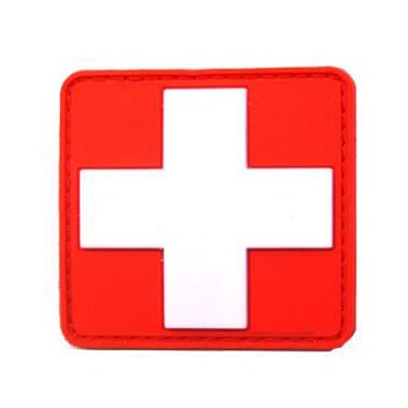 Medical 'First Aid Logo | 4.0' PVC Rubber Velcro Patch