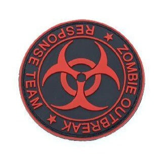 'Zombie Outbreak | Response Team' PVC Rubber Velcro Patch