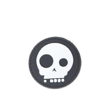Skull 'Death Skull | White' PVC Rubber Velcro Patch