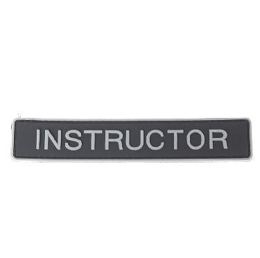 Cool 'Instructor | Black' PVC Rubber Velcro Patch