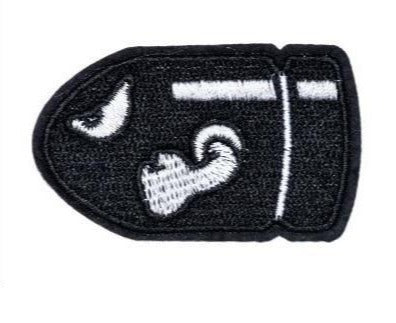 Super Mario Bros. 'Angry Bullet Bill' Embroidered Patch