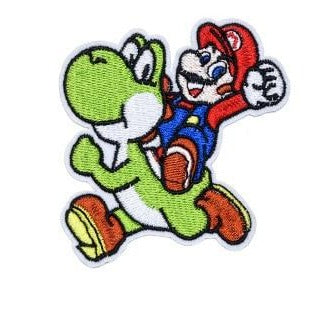 Super Mario Bros. 'Mario & Yoshi Having Fun' Embroidered Patch