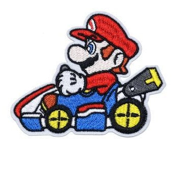 Super Mario Bros. 'Driving Kart' Embroidered Patch