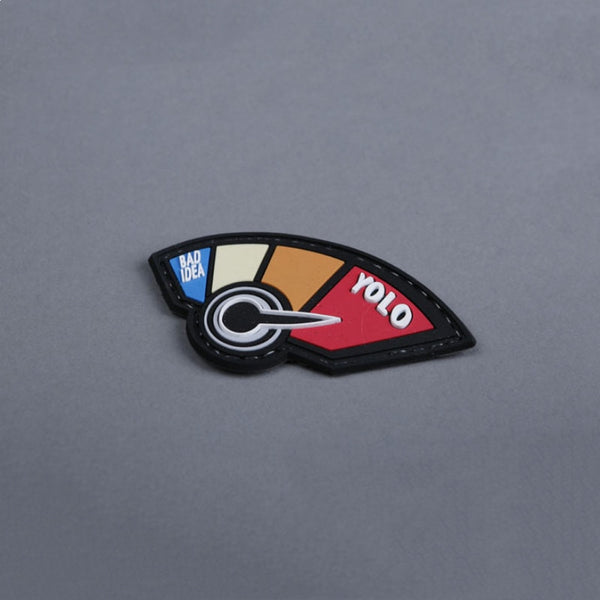 Yolo Meter Bad Idea PVC Rubber Velcro Patch