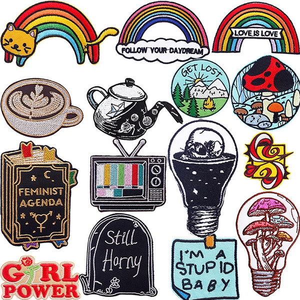 Funny 'Still Horny Tombstone' Embroidered Patch