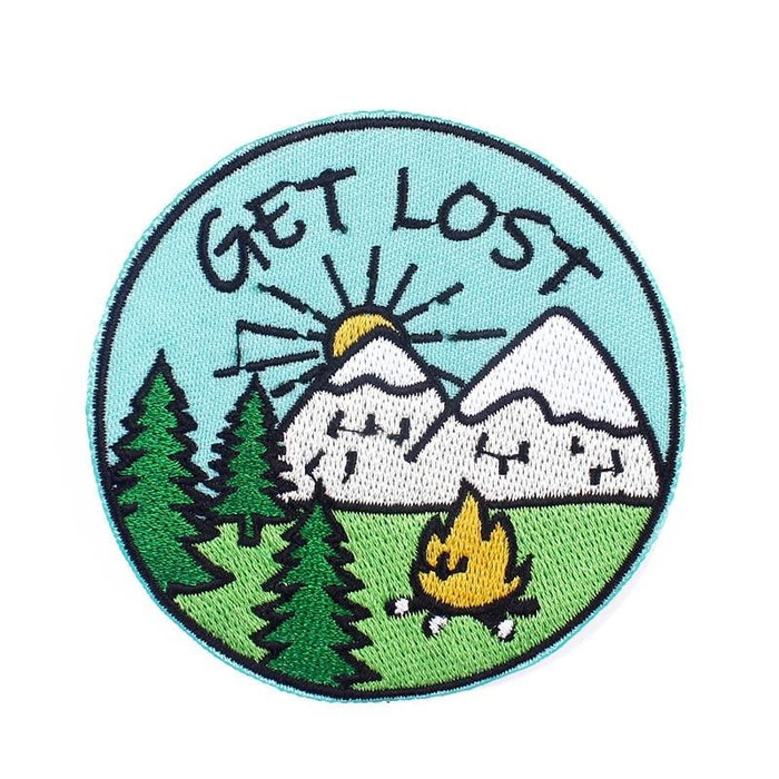 Travel 'Get Lost' Embroidered Patch