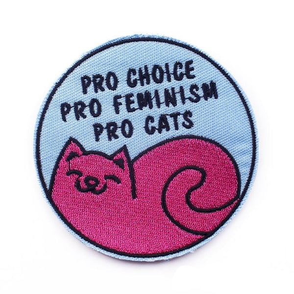 Pro Choice | Pro Feminism | Pro Cats Embroidered Patch