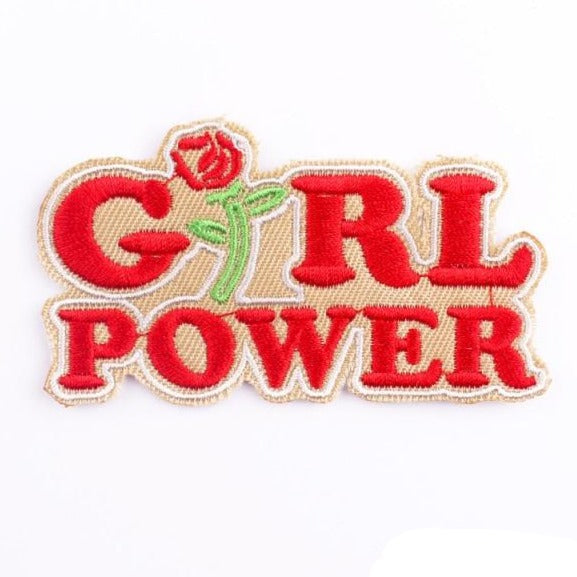 Girl Power 'Rose' Embroidered Patch
