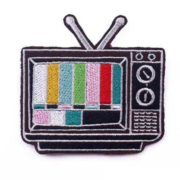 Cute Classic TV Embroidered Patch