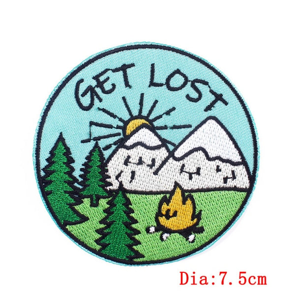 Travel 'Get Lost' Embroidered Patch