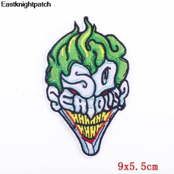 Joker 'So Serious' Embroidered Patch