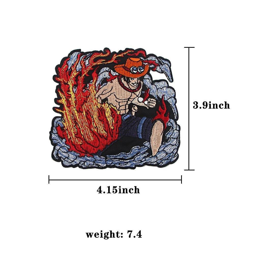 One Piece 'Fireball' Embroidered Patch