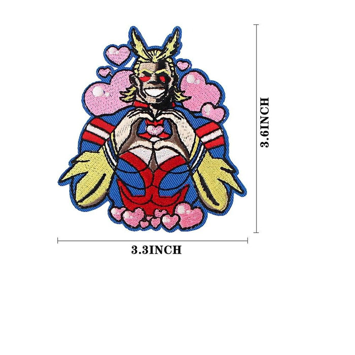 My Hero Academia 'All Might | Heart' Embroidered Patch