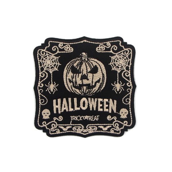 Halloween 'Trick or Treat | Dark' Embroidered Patch