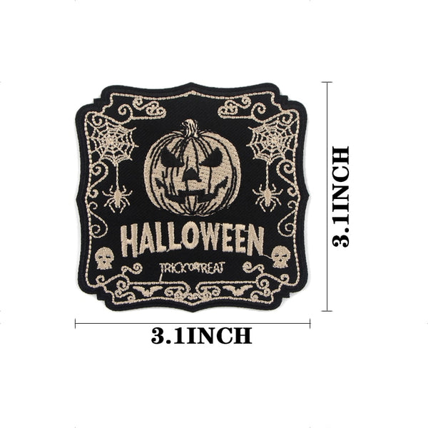 Halloween 'Trick or Treat | Dark' Embroidered Patch