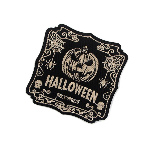 Halloween 'Trick or Treat | Dark' Embroidered Patch