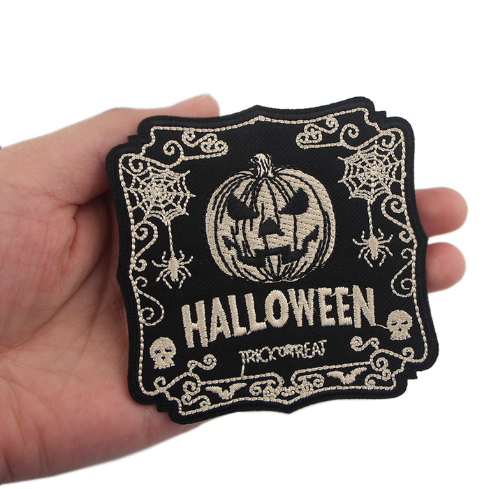 Halloween 'Trick or Treat | Dark' Embroidered Patch