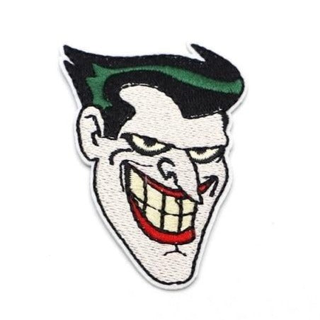 Joker 'Comic Face' Embroidered Patch