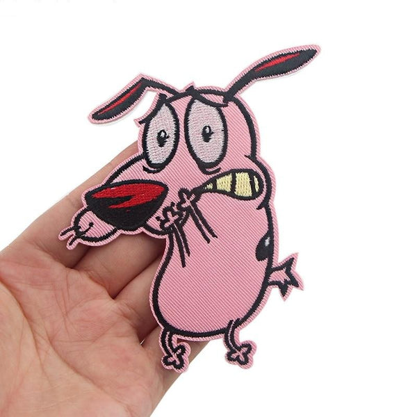 Courage the Cowardly Dog Embroidered Patch