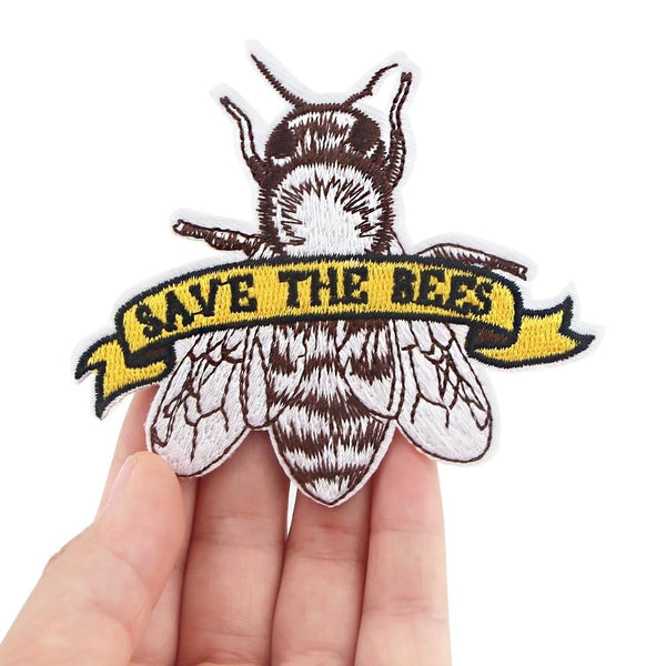 Bee 'Save the Bees' Embroidered Patch