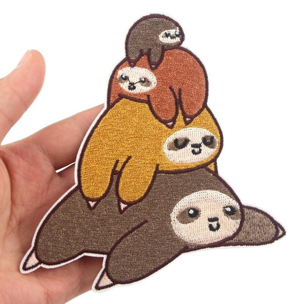 Sloth 'Sloth Pile' Embroidered Patch