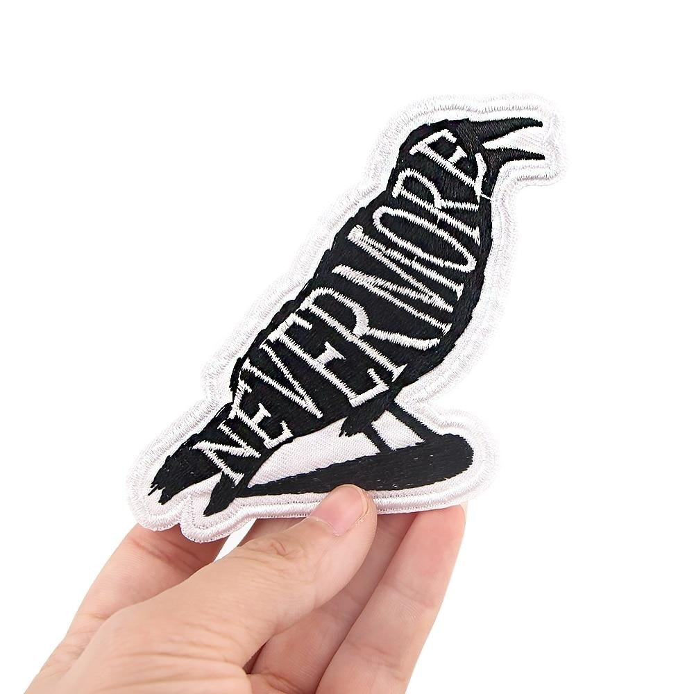 The Raven 'Nevermore' Embroidered Patch
