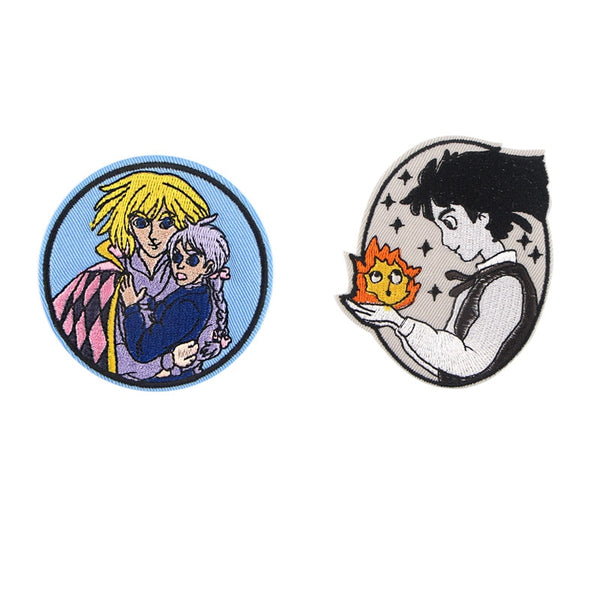 Howl's Moving Castle 'Young Howl and Calcifer' Embroidered Patch