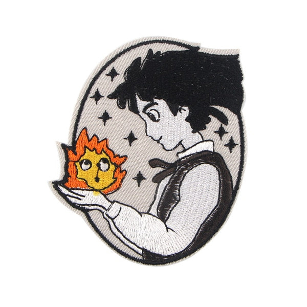 Howl's Moving Castle 'Young Howl and Calcifer' Embroidered Patch