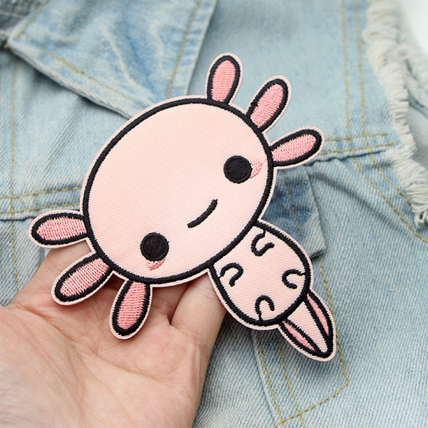 Cute Axolotl Embroidered Patch