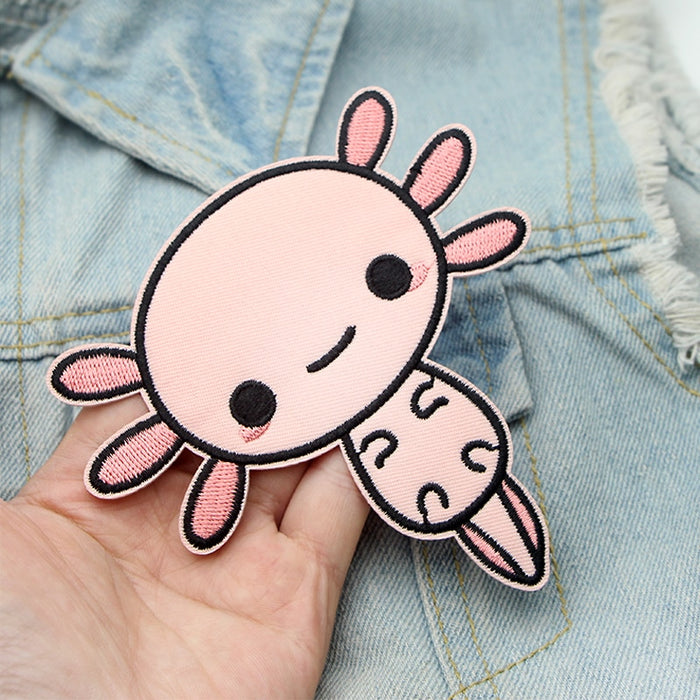Cute Axolotl Embroidered Patch