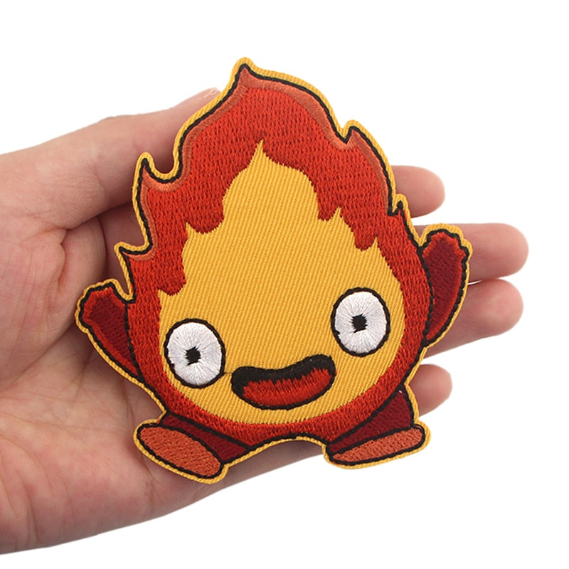 Howl's Moving Castle 'Excited Calcifer' Embroidered Patch