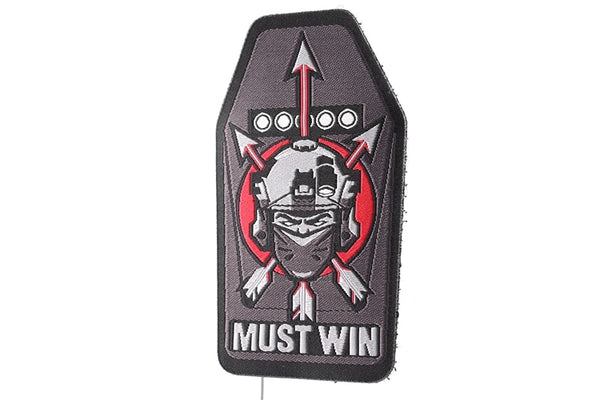 Military Tactical 'MUST WIN' Embroidered Velcro Patch