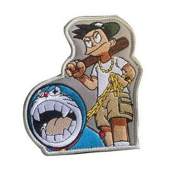 Doraemon 'Unhinged | Angry Suneo' Embroidered Velcro Patch