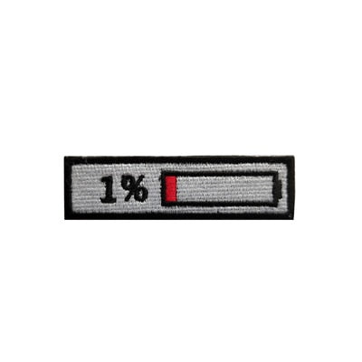 Cute Battery Display Set Embroidered Velcro Patch