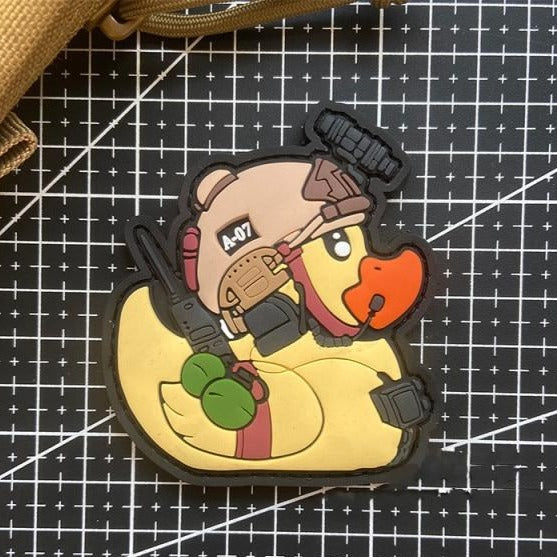 Cute Tactical Duck '1.0' PVC Rubber Velcro Patch