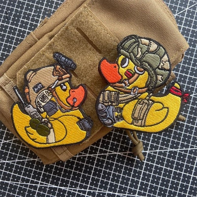 Cute Tactical Duck '1.0' Embroidered Patch