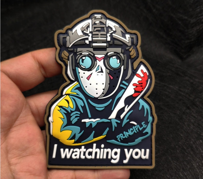 Friday the 13th 'Watching You' PVC Rubber Velcro Patch