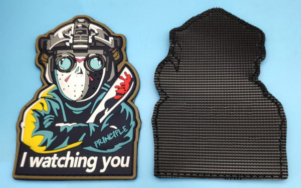 Friday the 13th 'Watching You' PVC Rubber Velcro Patch