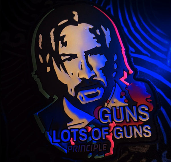 John Wick 'Lots of Guns' PVC Rubber Velcro Patch