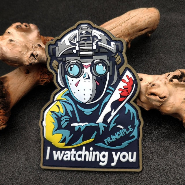 Friday the 13th 'Watching You' PVC Rubber Velcro Patch