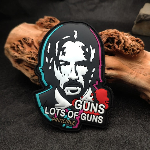 John Wick 'Lots of Guns' PVC Rubber Velcro Patch