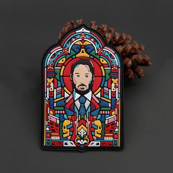 John Wick 'Stained Glass Window' PVC Rubber Velcro Patch