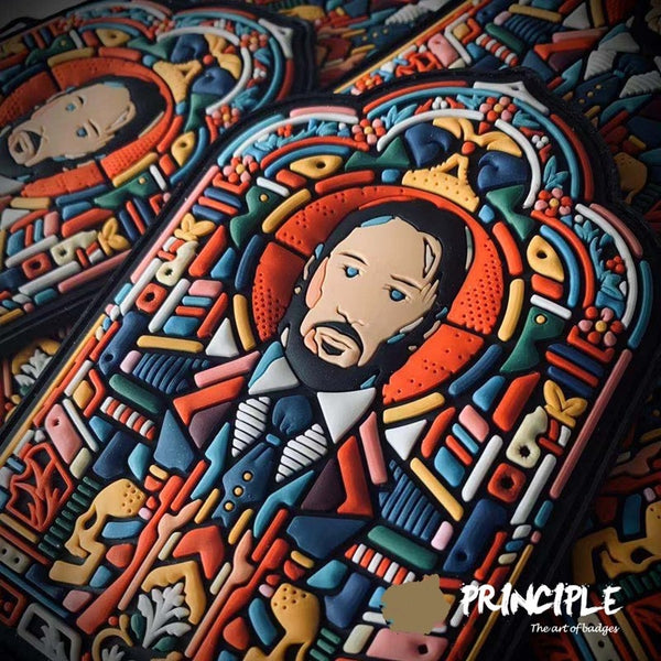 John Wick 'Stained Glass Window' PVC Rubber Velcro Patch