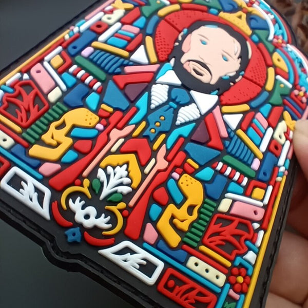 John Wick 'Stained Glass Window' PVC Rubber Velcro Patch