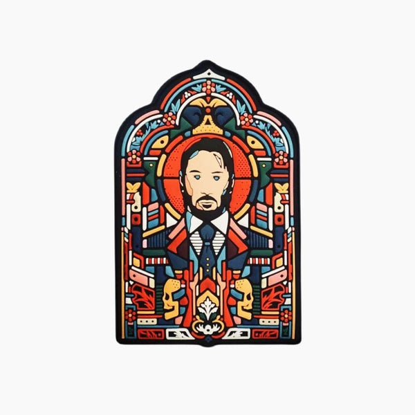 John Wick 'Stained Glass Window' PVC Rubber Velcro Patch